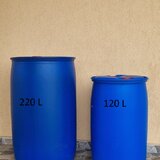 Butoi albastru din plastic cu buson 120 L - 220 L